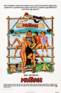 Meatballs Movie Poster Print featuring Bill Murray in a classic comedy scene.