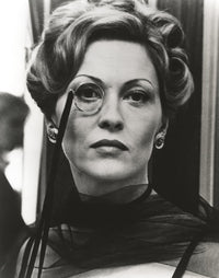 Faye Dunaway portrait photo print wearing a monocle