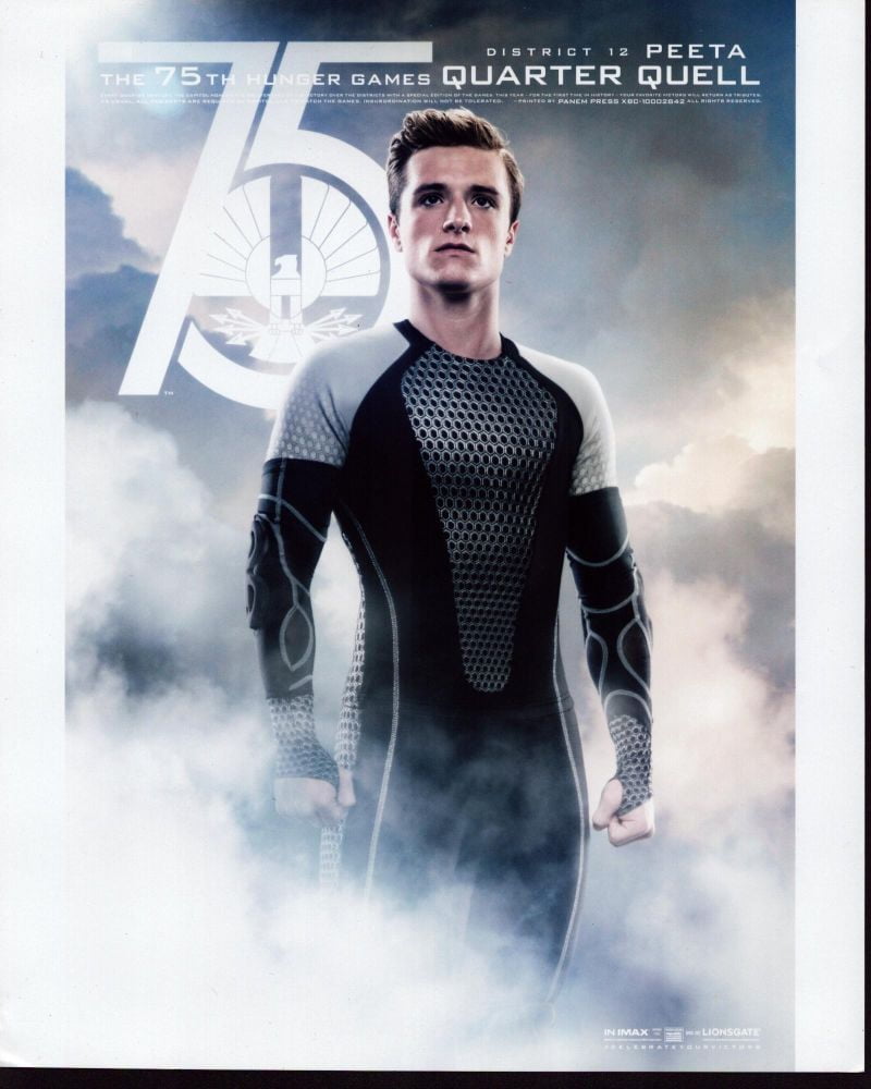 Josh Hutcherson as Peeta Mellark in The Hunger Games: Catching Fire photo print