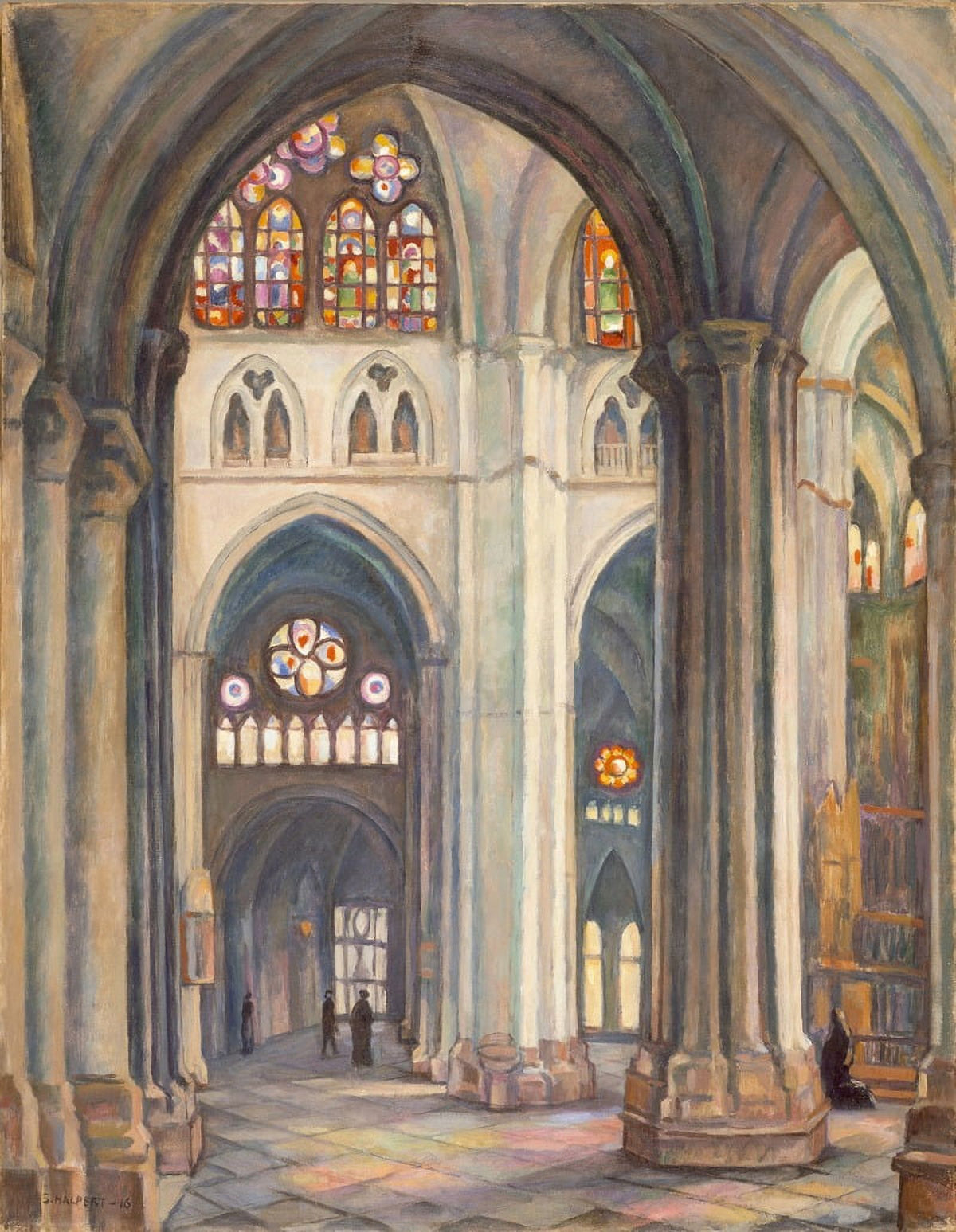 Toledo Cathedral art print by Samuel Halpert, capturing architectural beauty.