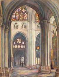 Toledo Cathedral art print by Samuel Halpert, capturing architectural beauty.