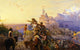 Westward the Course of Empire Takes Its Way mural study poster print by Emanuel Gottlieb Leutze.
