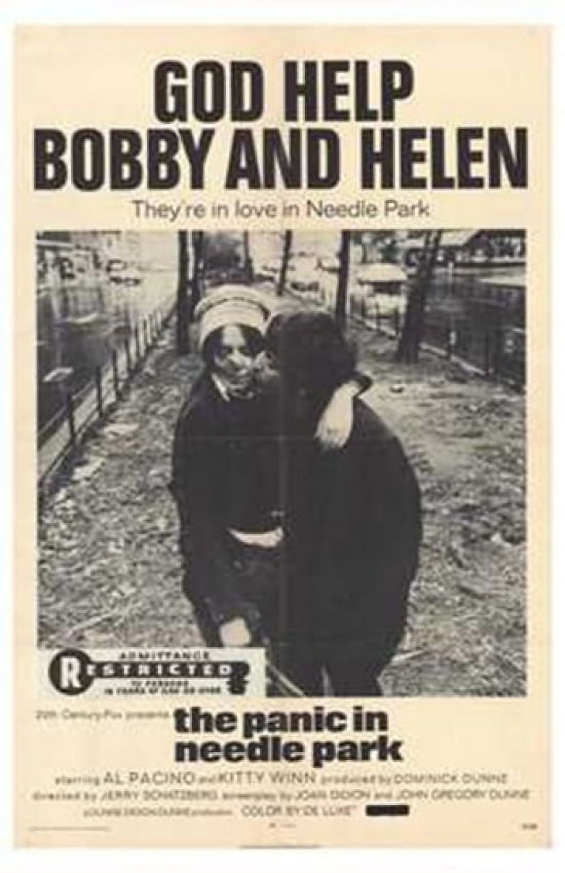 The Panic in Needle Park movie poster in 11x17 size.