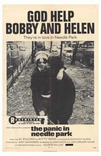 The Panic in Needle Park movie poster in 11x17 size.