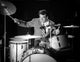 Gene Krupa playing the drums photo print showcasing his dynamic performance.