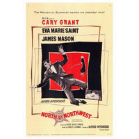 North by Northwest Movie Poster Print featuring iconic film imagery.