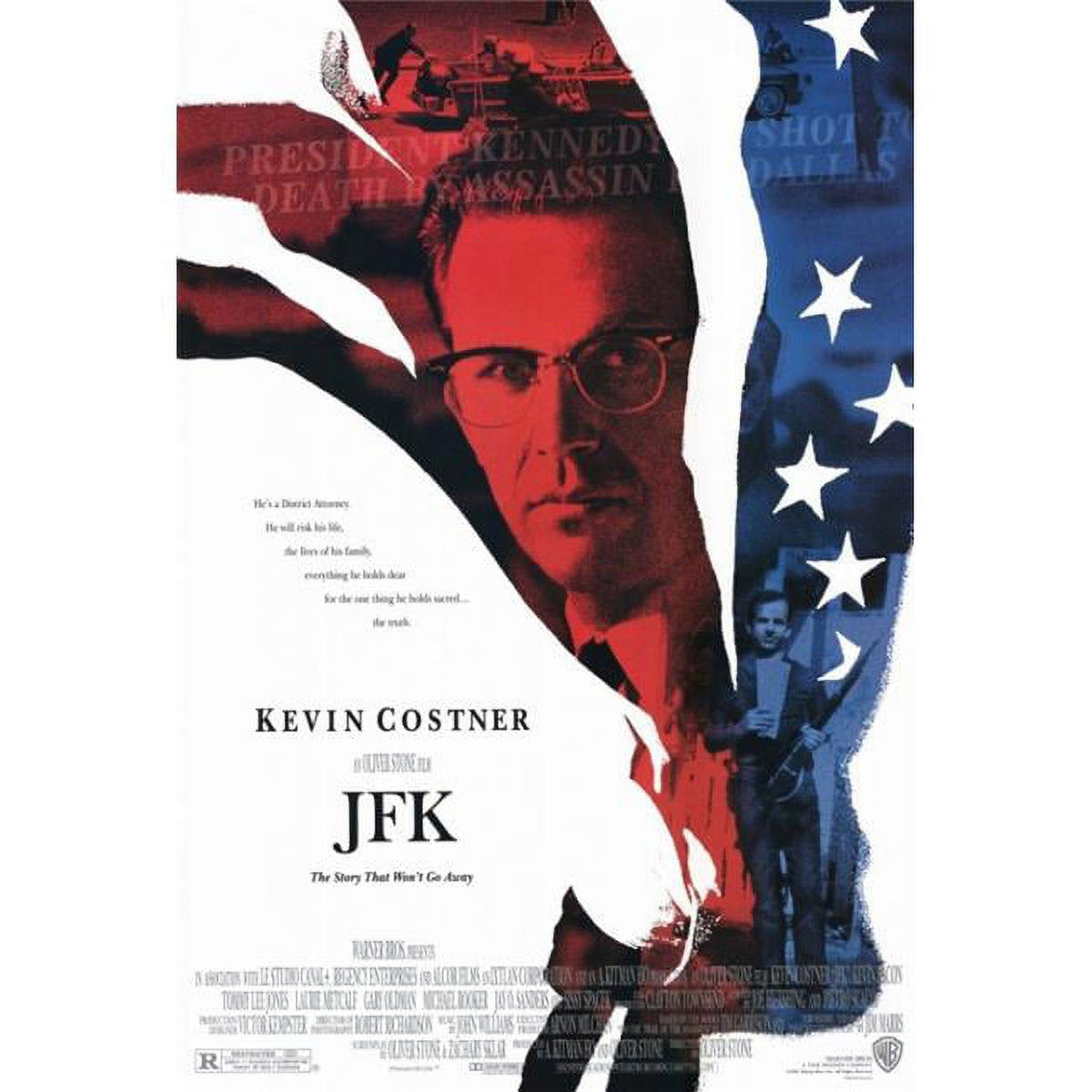 JFK Movie Poster Print 27x40 showcasing iconic imagery.