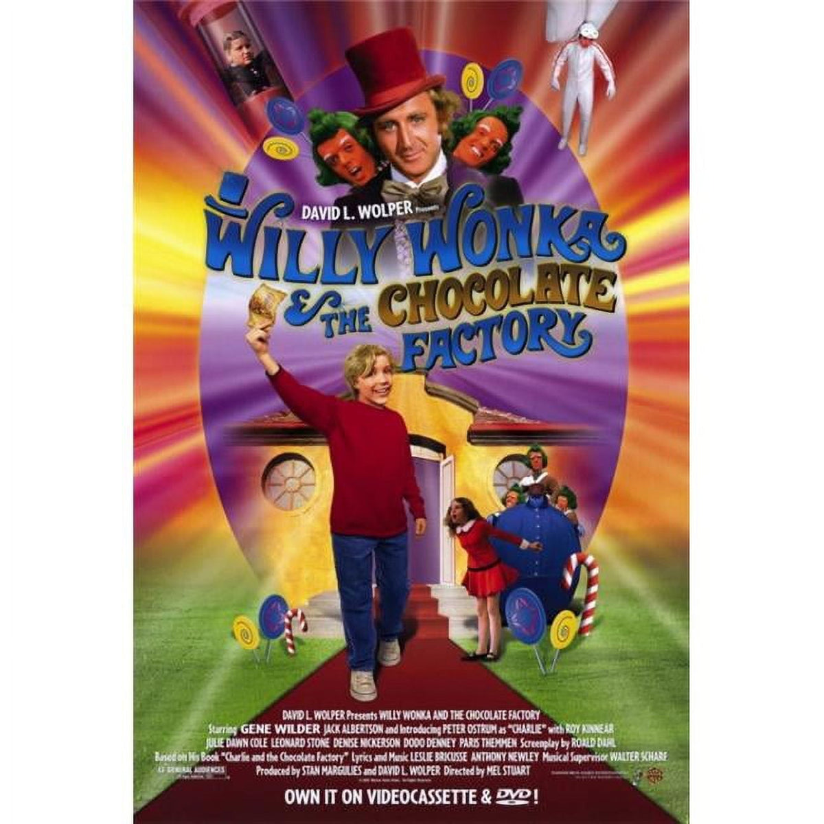 Willy Wonka and the Chocolate Factory movie poster print 27x40