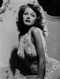 Rita Hayworth expressionless pose photo print