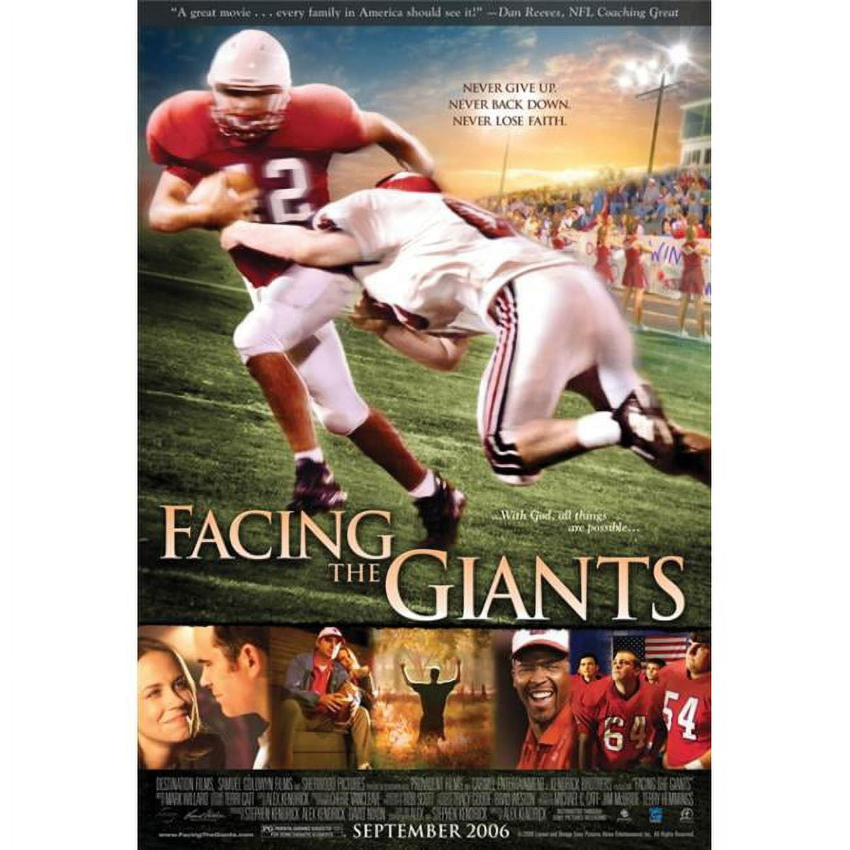 Facing the Giants Movie Poster Print - 27x40 featuring inspirational themes