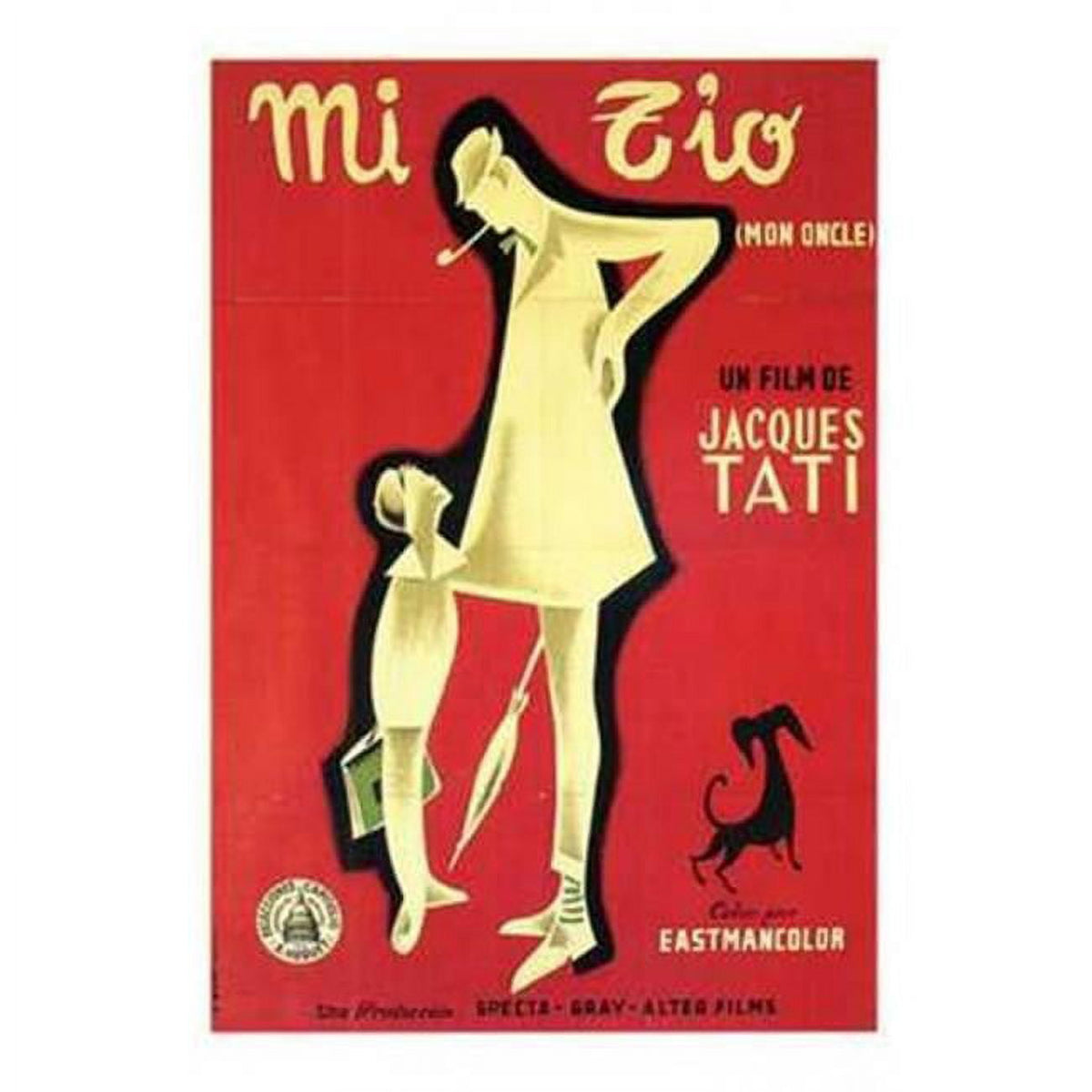 Mon Oncle Movie Poster 11x17 print featuring classic cinema art.