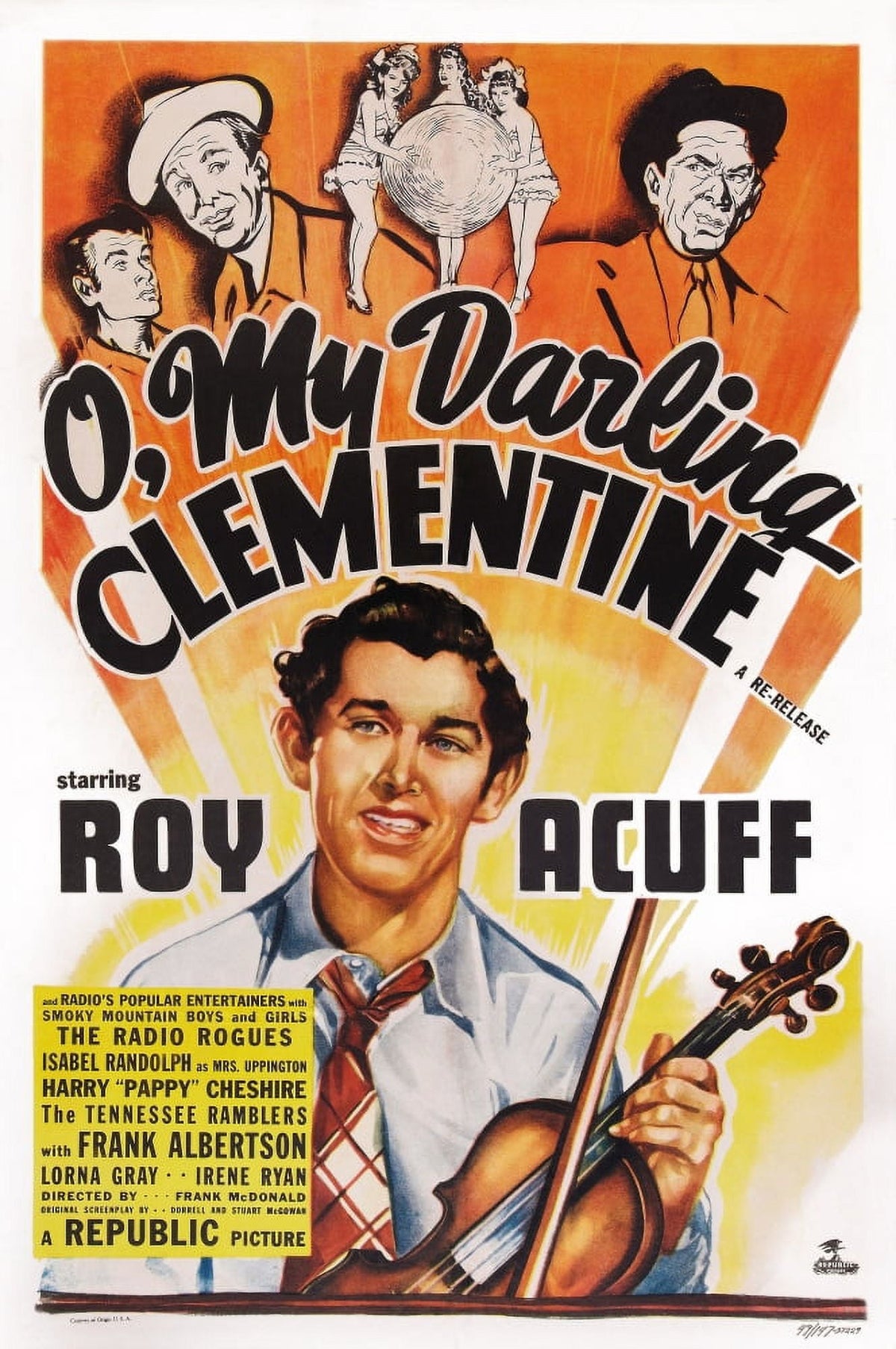 O My Darling Clementine 1943 movie poster print in various sizes.