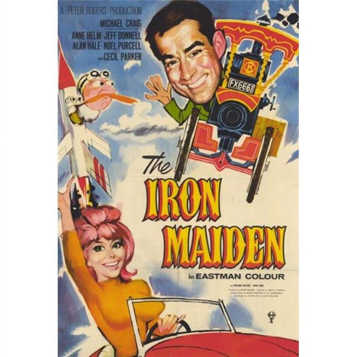 Iron Maiden Movie Poster 11x17 print showcasing iconic rock imagery