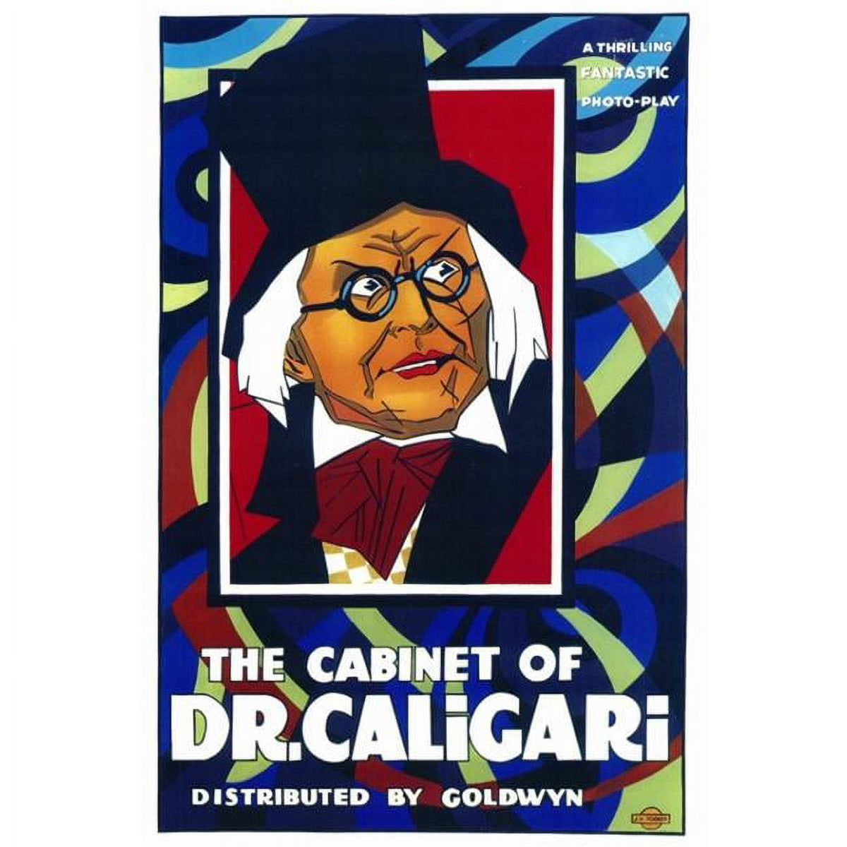 The Cabinet of Dr. Caligari Movie Poster Print in 27 x 40 size