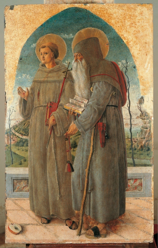 Francis and St. Anthony Abbot Poster Print in multiple sizes.
