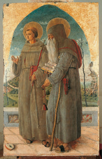 Francis and St. Anthony Abbot Poster Print in multiple sizes.