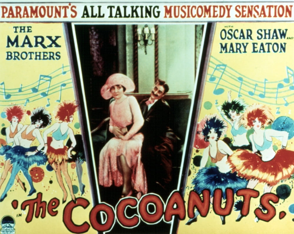 The Cocoanuts Movie Masterprint Poster featuring Margaret Dumont and Groucho Marx