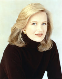 Diane Sawyer black long sleeve portrait photo print.
