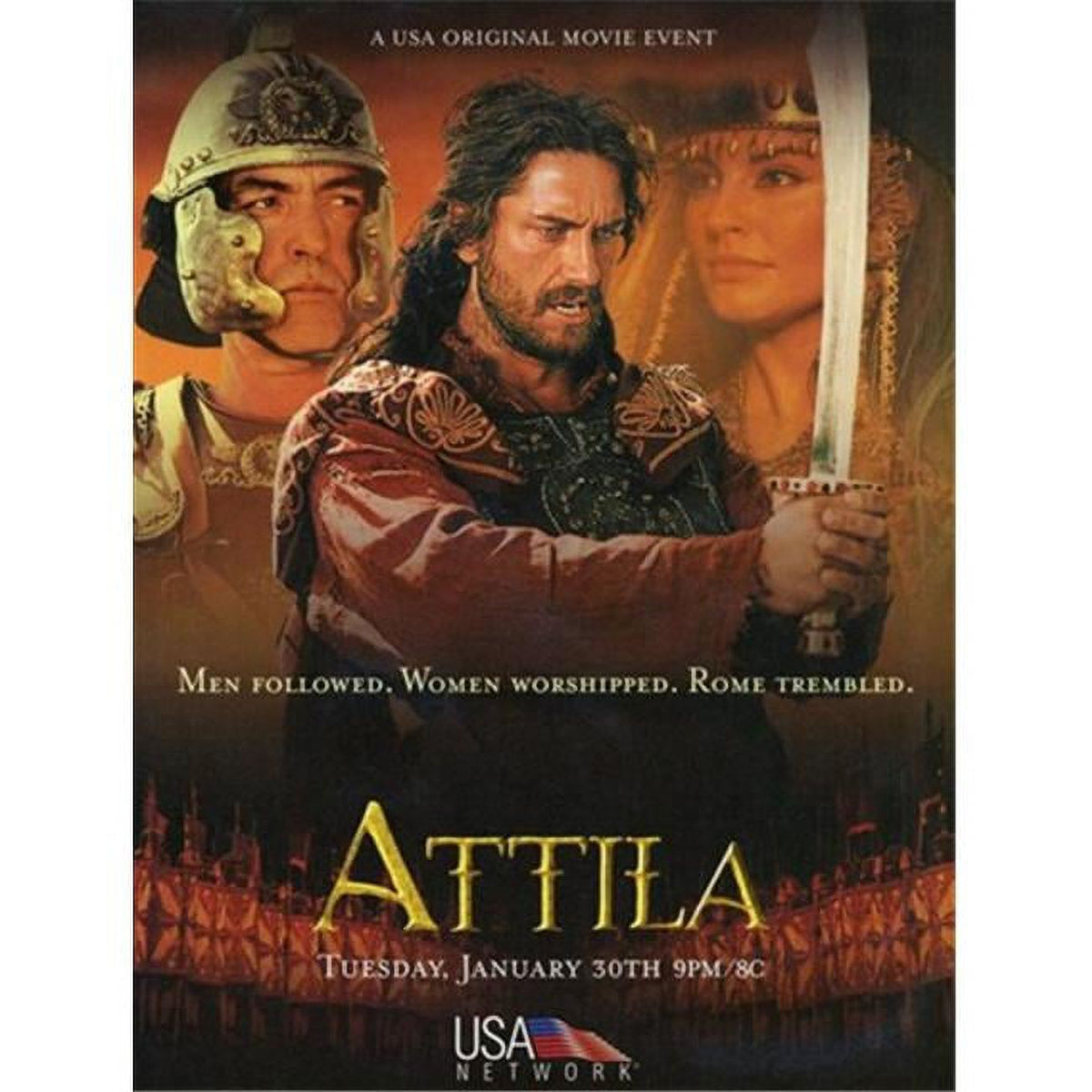Attila Movie Poster 11x17 print featuring dramatic film imagery.