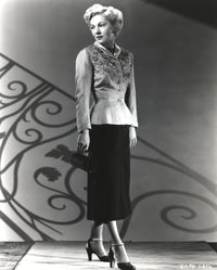 Joan Fontaine looking away portrait photo print