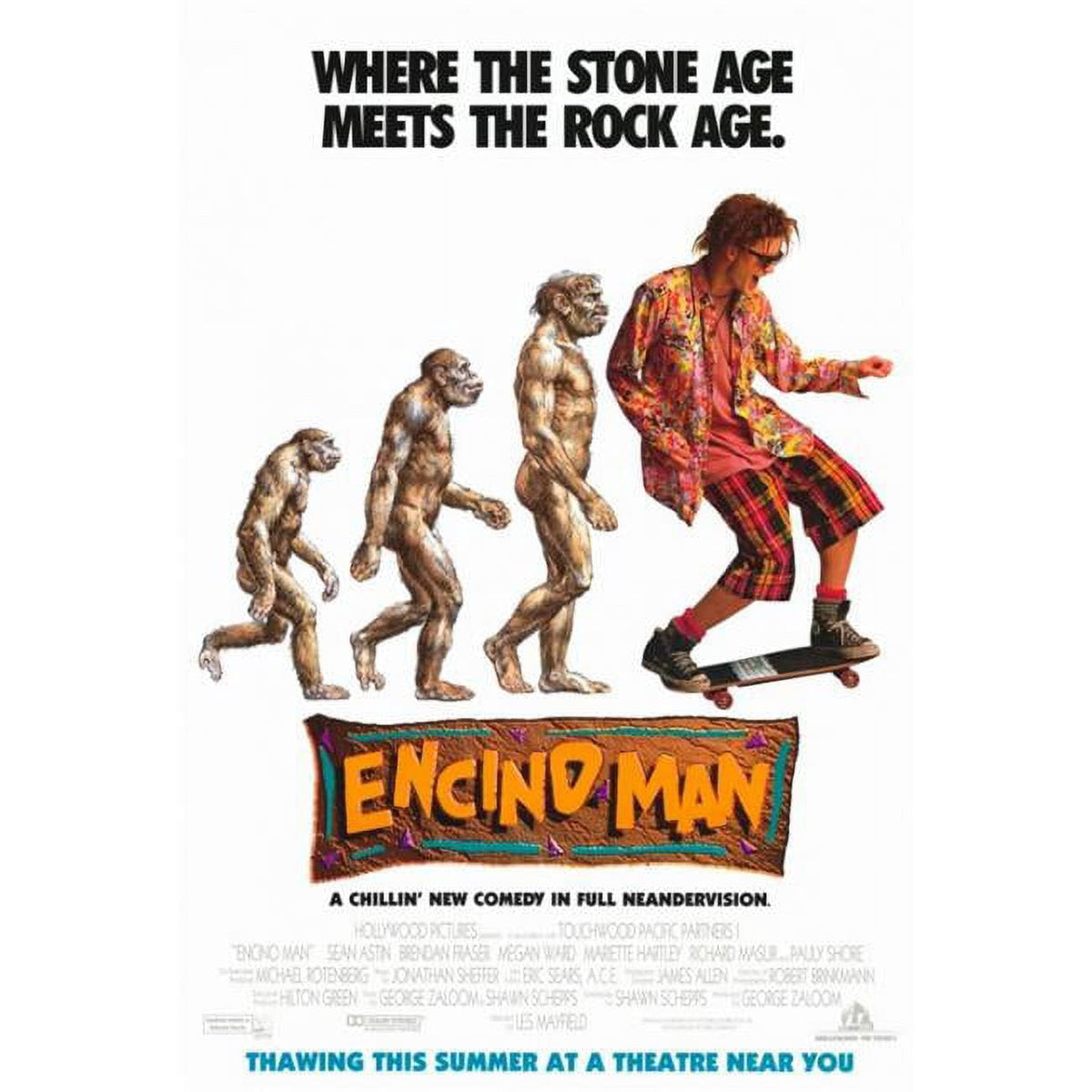 Encino Man Movie Poster Print - 27x40 inches