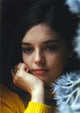 Angela Cartwright portrait photo print in yellow sweater.