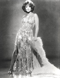 Ann-Margaret wearing a glittered dress photo print.