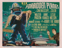 Forbidden Planet movie poster featuring Rob and Leslie Nielsen, 1956.