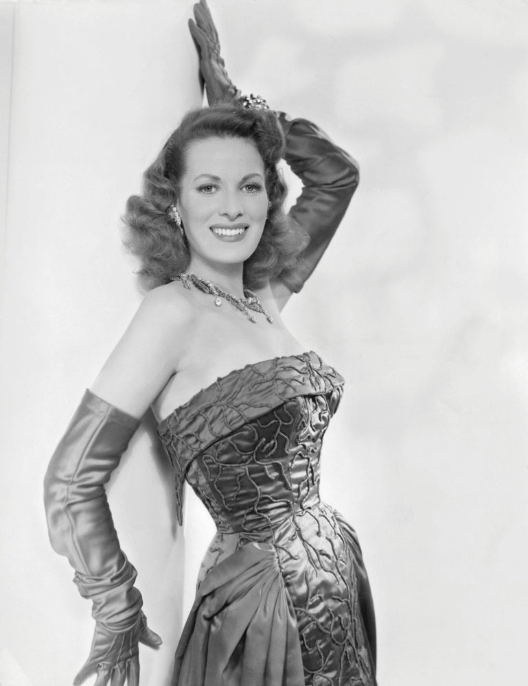 Vintage photo poster print of Maureen O'Hara circa 1954.