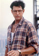 Jeff Goldblum in brown checkered polo and wristwatch photo print