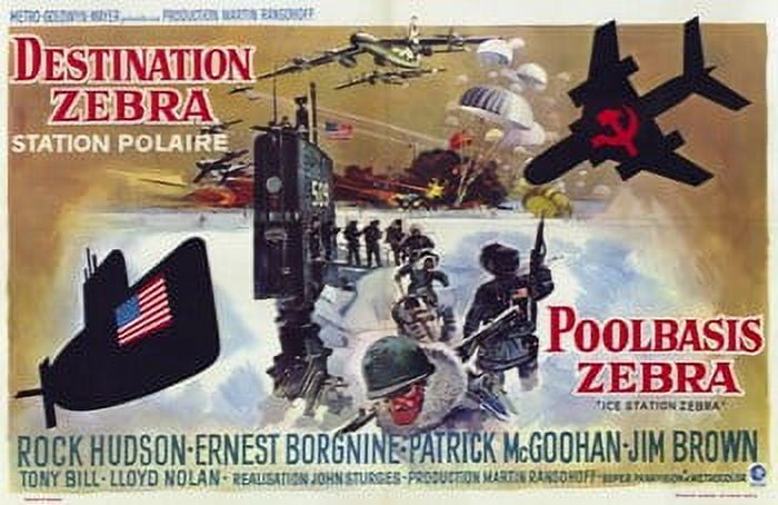 Ice Station Zebra Movie Poster - Classic film poster print