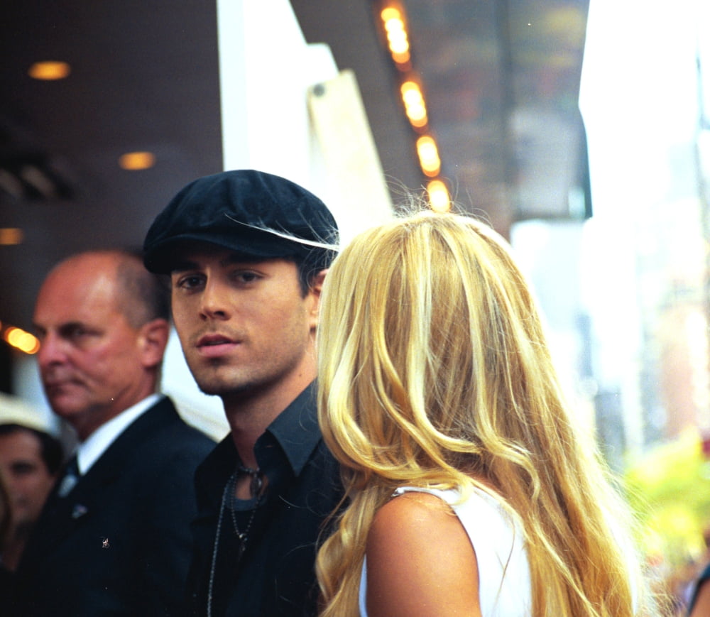 Enrique Iglesias and Anna Kournikova at Once Upon A Time in Mexico premiere poster print.