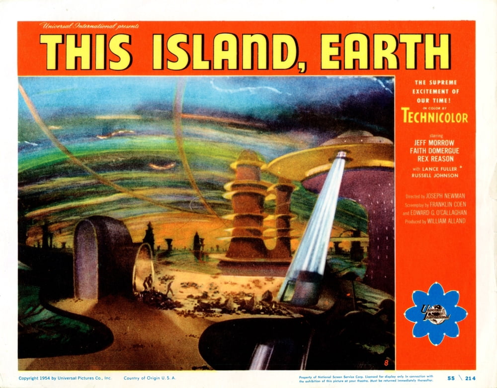 This Island Earth 1955 Movie Lobby Card Print on premium paper.