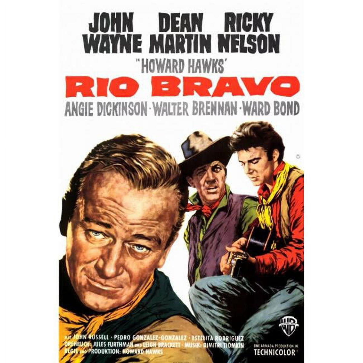 Rio Bravo Movie Poster Print - Classic Western Film Art