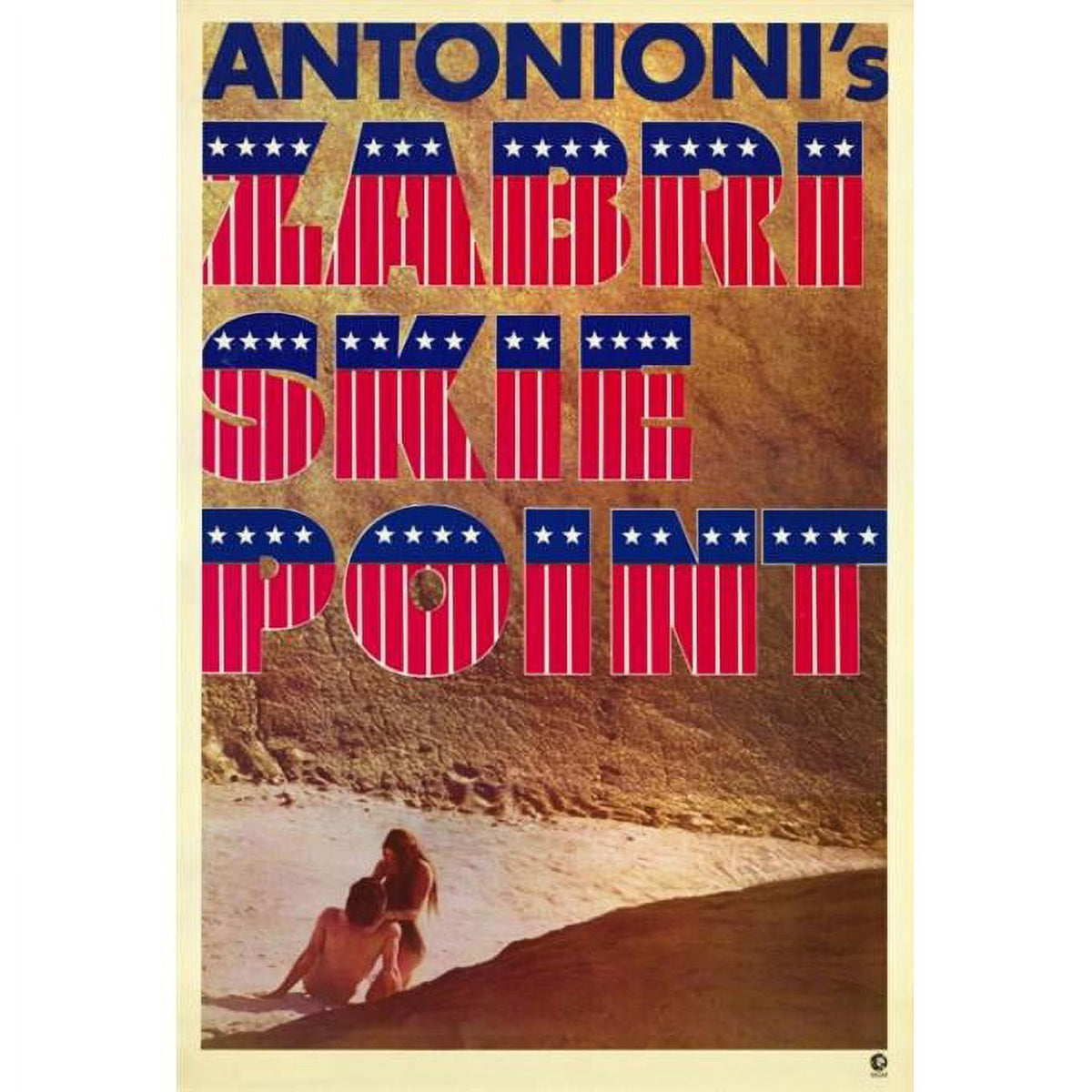 Zabriskie Point movie poster print featuring iconic film imagery.