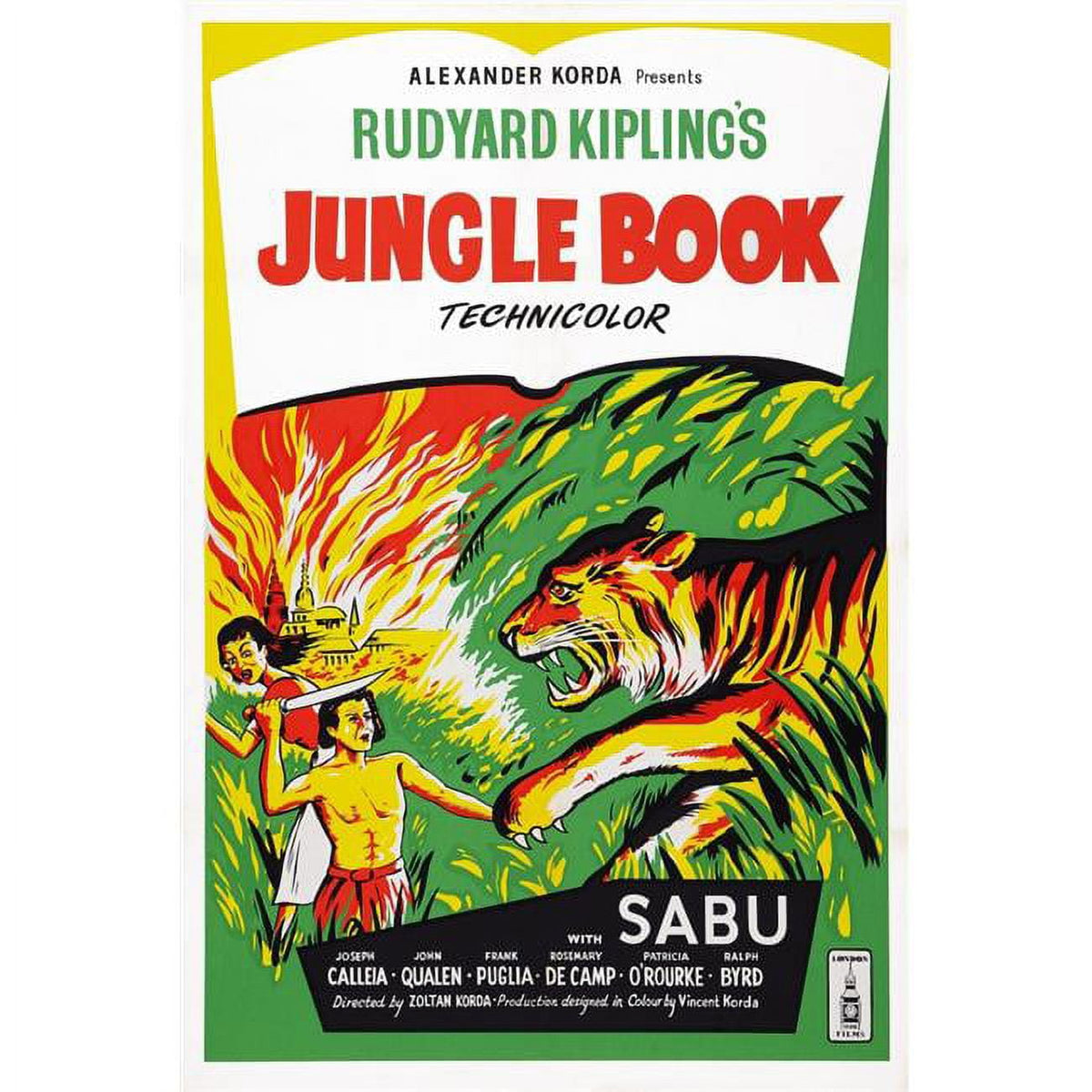 Jungle Book 1942 Movie Masterprint Poster - Disney Classic Art