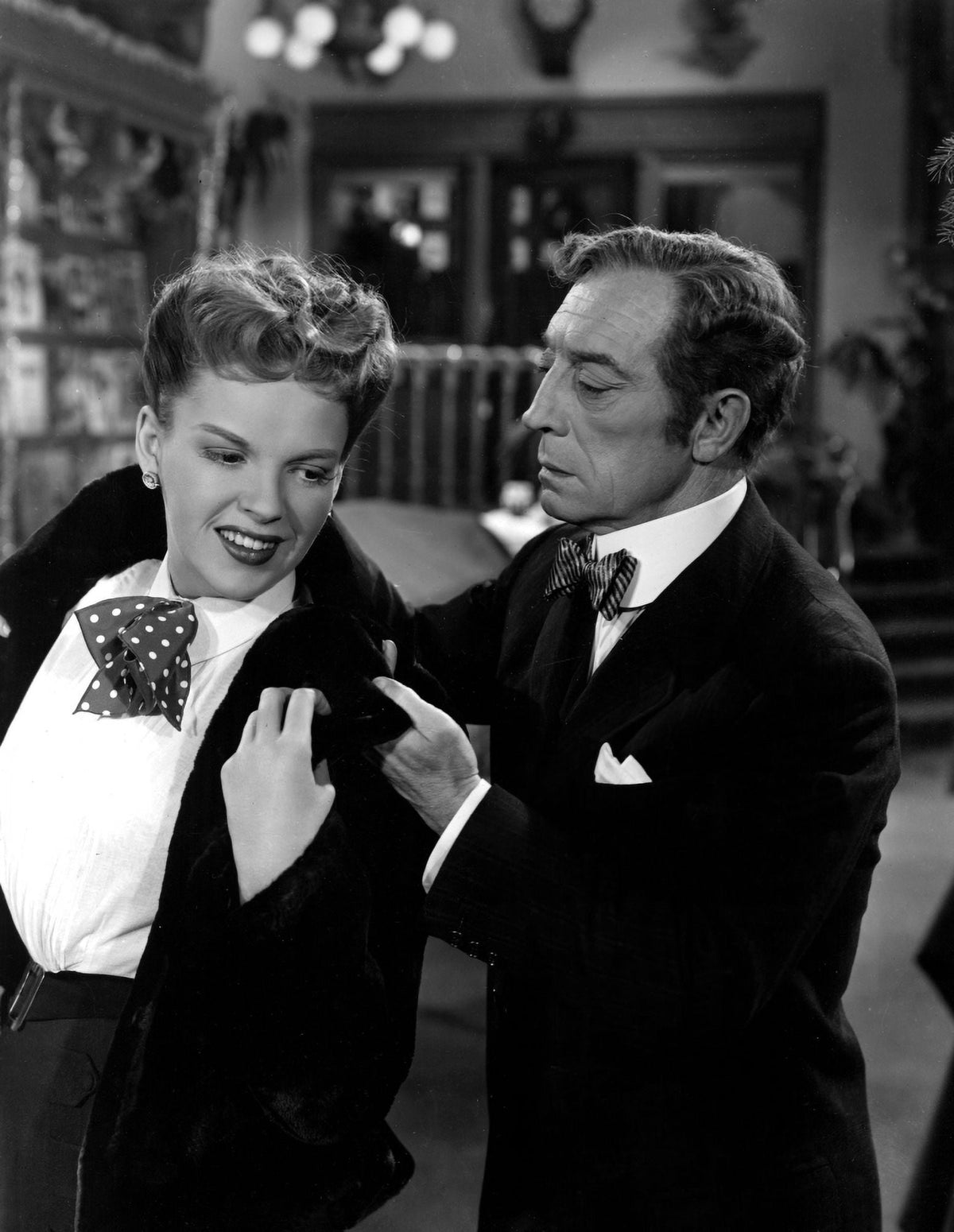 In The Good Old Summertime photo print featuring Judy Garland and Buster Keaton.