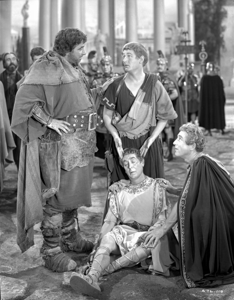 Androcles and the Lion photo print depicting a scene from the classic tale