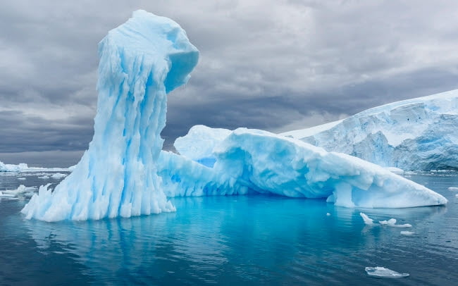 Curtis Cove Icebergs Photo Print showcasing stunning Antarctic scenery.
