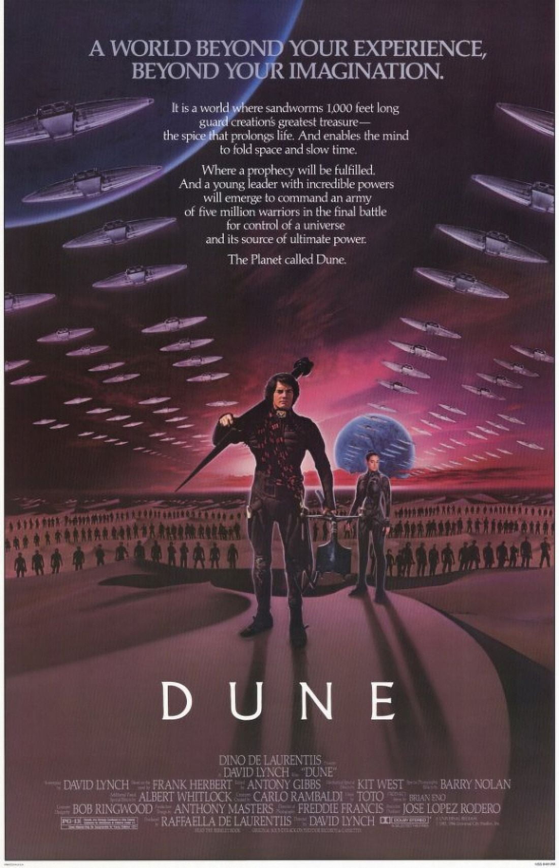 Dune Movie Poster 11x17 - Sci-fi film decor