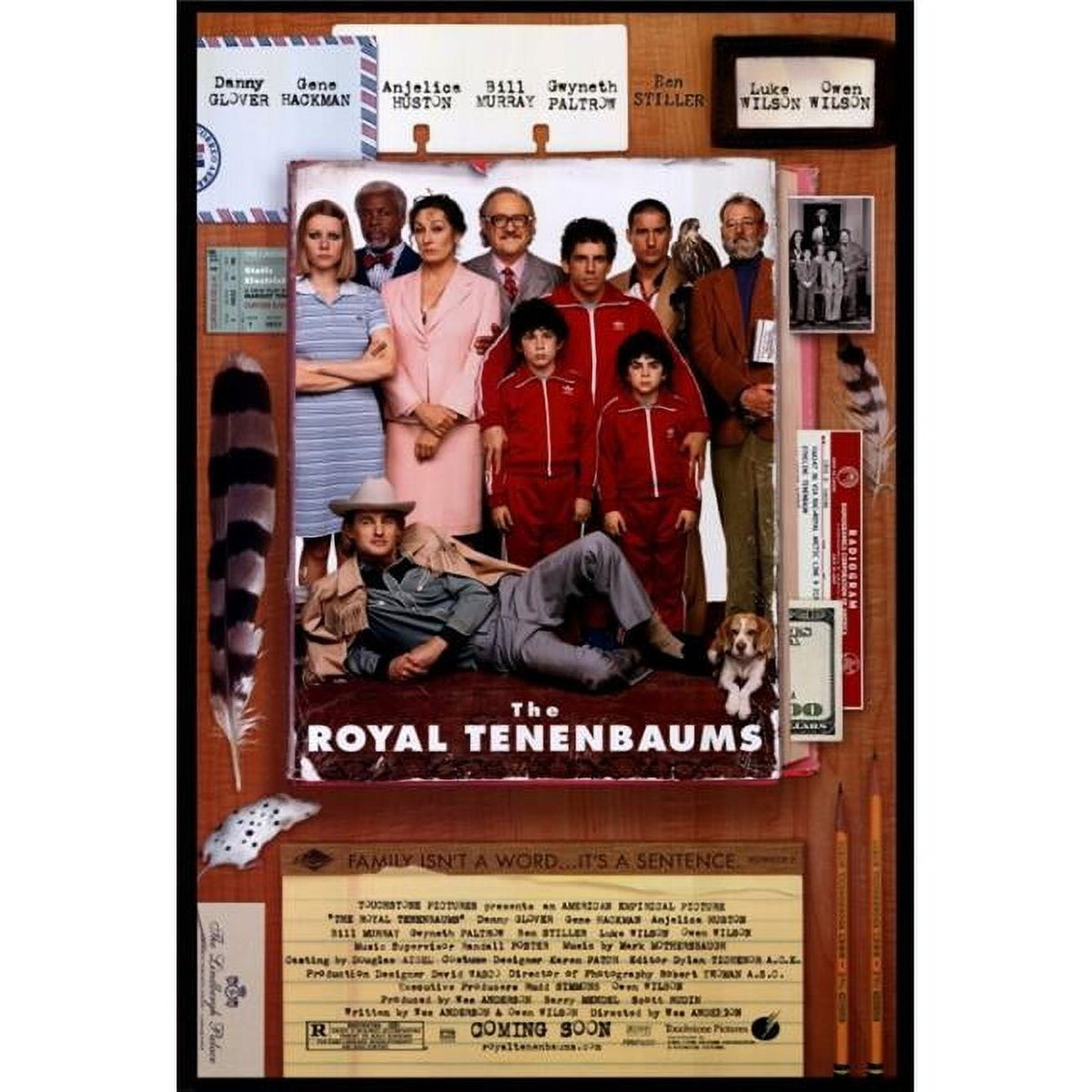 The Royal Tenenbaums movie poster print in vibrant colors