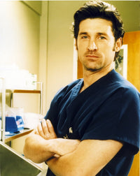 Patrick Dempsey photo print in blue shirt