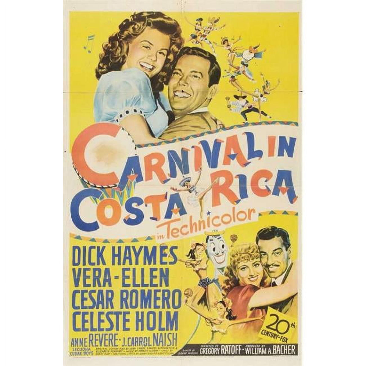 Carnival in Costa Rica Movie Poster 11x17 print
