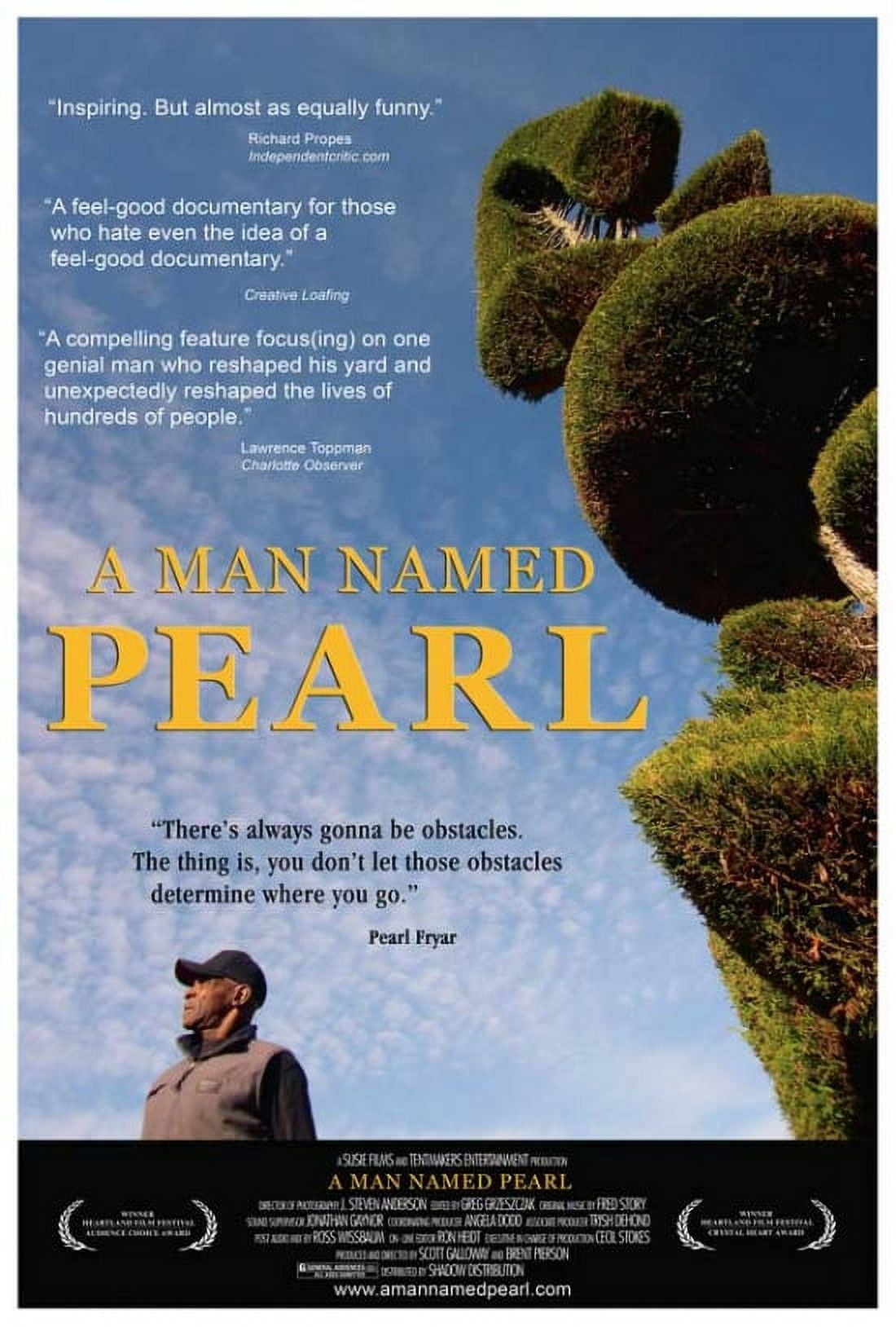 A Man Named Pearl movie poster showcasing the inspiring story of Pearl Fryar.