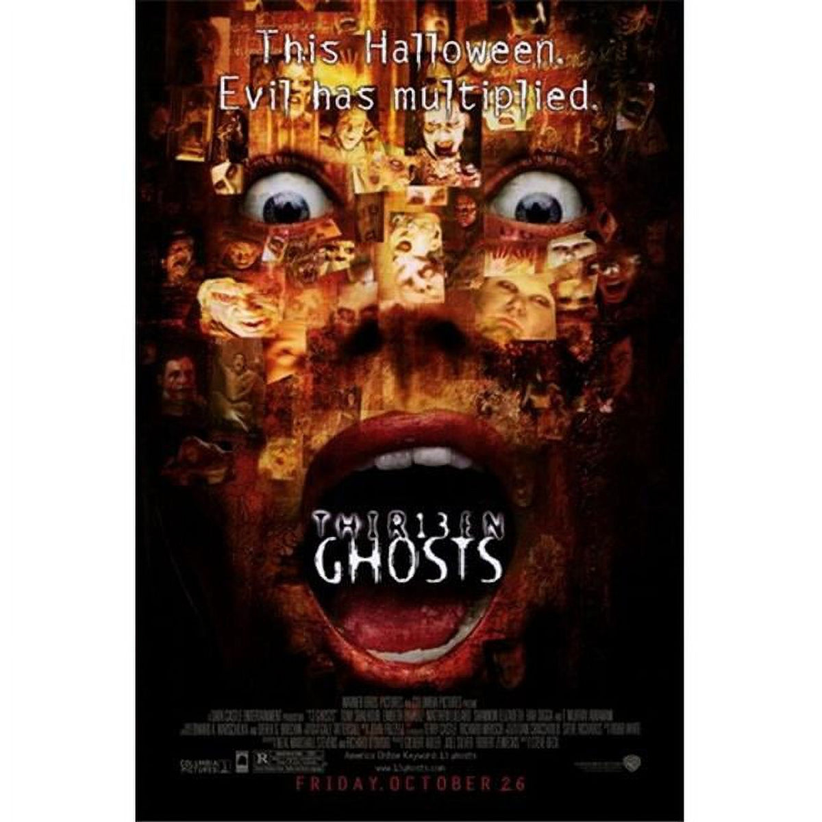13 Ghosts Movie Poster 11x17 Print showcasing horror film art.