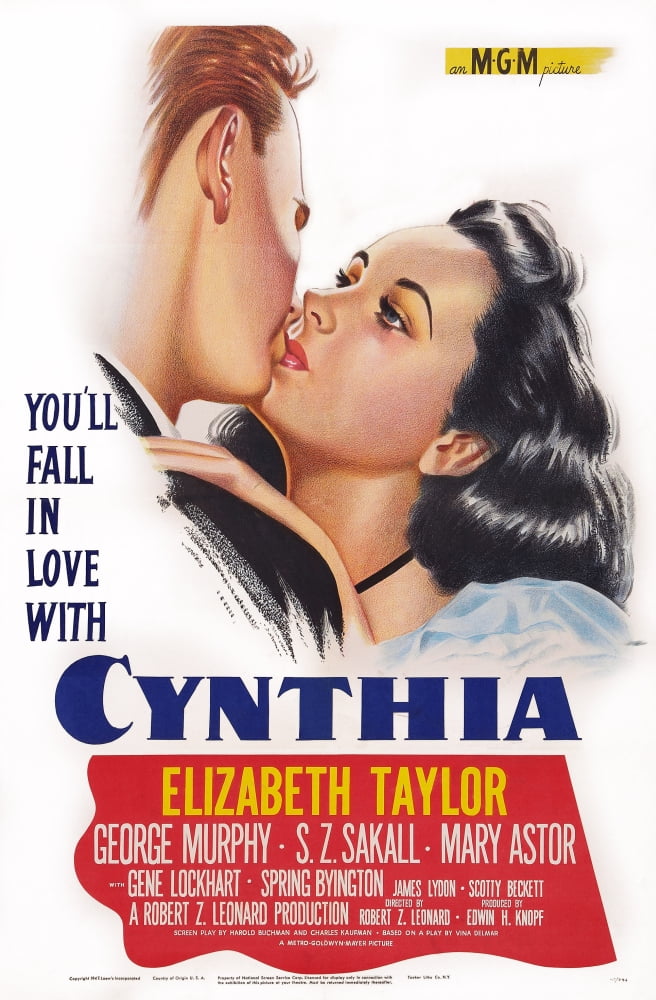 Elizabeth Taylor 1947 Movie Masterprint Poster