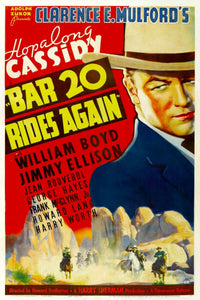 Bar 20 Rides Again Movie Masterprint Poster featuring William Boyd as Hopalong Cassidy