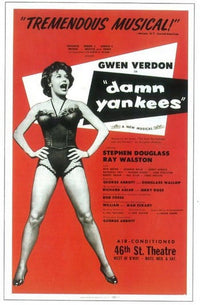 Damn Yankees Broadway movie poster 11 x 17