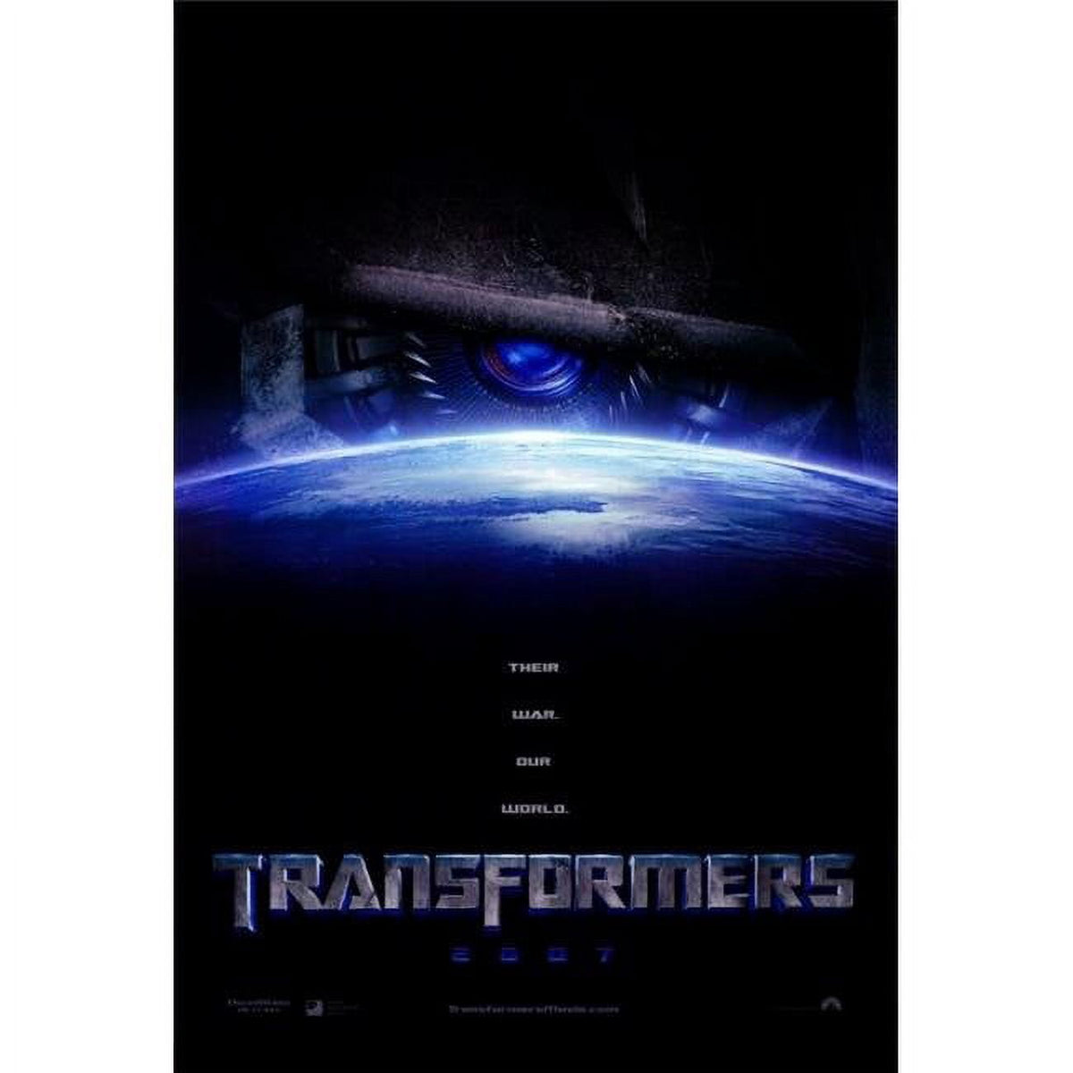 Transformers Movie Poster Print in 27x40 size.