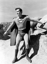 Superman Kirk Alyn 1948 photo print showcasing the iconic superhero.